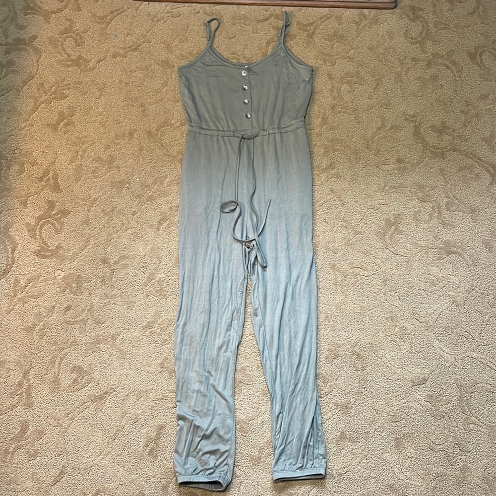 NWT Jardin by Macris Green Jump Suit Size S/M